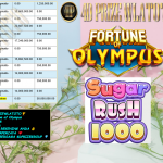 4DPRIZEWLATOTO JACKPOT PRAGMATIC ” Sugar Rush 1000 & Fortune of Olympus ” Rp 100,000,000,- LUNAS
