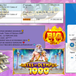 AKSARA4D JACKPOT PRAGMATIC “Gates of Olympus 1000″‎‏‏‎‎ Rp27.000.000,- LUNAS