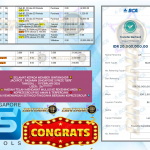 BINTANG4DP JACKPOT PASARAN “SINGAPORE 3 PRIZE “5878” Rp 20,000.000,- LUNAS