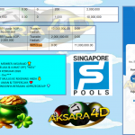 AKSARA4D JACKPOT PASARAN SINGAPORE (SELASA & JUMAT OFF) “9651” Rp11.000.000,- LUNAS