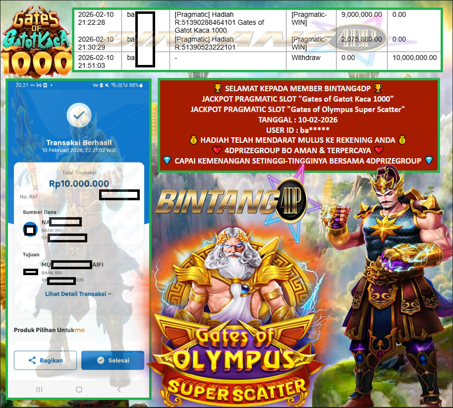 BINTANG4DP JACKPOT PRAGMATIC SLOT “Gates of Gatot Kaca 1000” & PRAGMATIC SLOT “Gates of Olympus Super Scatter” ‎‎‏‏‎ ‎‏‏‎ ‎‏‏‎ ‎‎‏‏‎ ‎‏‏‎ ‎‏‏‎‎‎‏‏‎ ‎‏‏‎ ‎‏‏‎ ‎‎‏‏‎ ‎‏‏‎ ‎‏‏‎Rp 10.000.000,- LUNAS