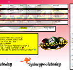 AKSARA4D JACKPOT SYDNEY POOLS (TIAP HARI) “7086”‎‏‏‎ Rp11.000.000,- LUNAS