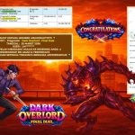 ANUGERAHTOTO JACKPOT PRAGMATIC ”DARK OVERLORD – FINAL DUEL” Rp 20.000.000,- LUNAS