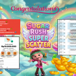 AKSARA4D JACKPOT PRAGMATIC “Sugar Rush Super Scatter”‎‏‏‎‎ Rp10.000.000,- LUNAS