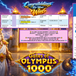 AKSARA4D JACKPOT PRAGMATIC “Gates of Olympus 1000″ Rp13.000.000,- LUNAS