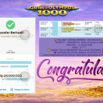 BINTANG4DP JACKPOT PRAGMATIC ” Gates of Olympus 1000 ” Rp 24,000,000,- LUNAS