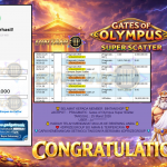 BINTANG4DP JACKPOT PRAGMATIC ” Gates of Olympus Super Scatter ” Rp 16,000,000.,- LUNAS