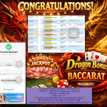 BINTANG4DP JACKPOT PRAGMATIC ” Dragon Bonus Baccarat ” Rp 15,000,000 ,- LUNAS