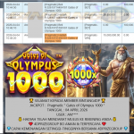 BINTANG4DP JACKPOT Pragmatic ” Gates of Olympus 1000 ” Rp15.000.000,- LUNAS