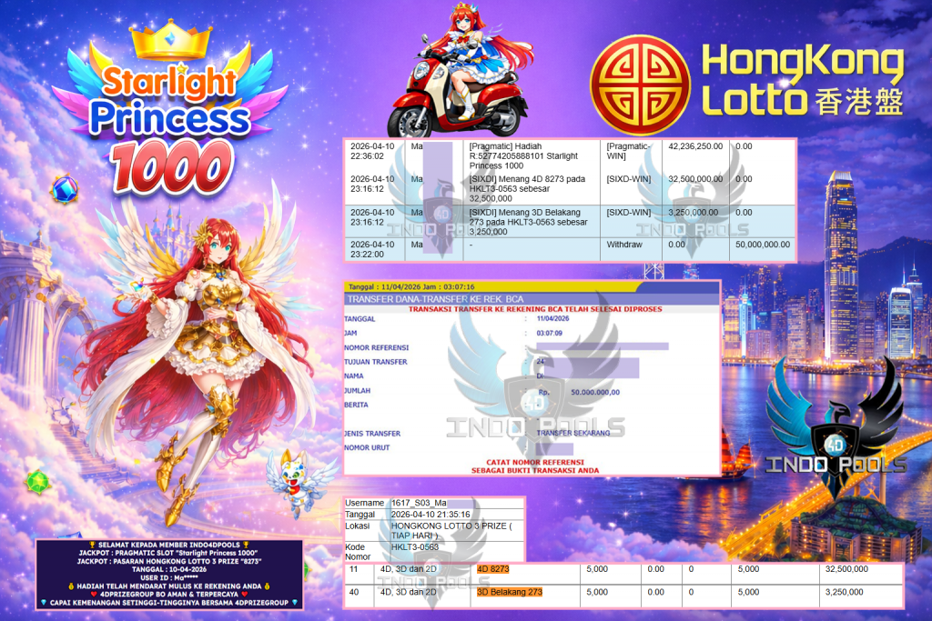 INDO4DPOOLS JACKPOT PRAGMATIC SLOT “Starlight Princess 1000” & PASARAN HONGKONG LOTTO 3 PRIZE “8273” ‎‎‏‏‎ ‎‏‏‎ ‎‏‏‎ ‎‎‏‏‎ ‎‏‏‎ ‎‏‏‎‎‎‏‏‎ ‎‏‏‎ ‎‏‏‎ ‎‎‏‏‎ ‎‏‏‎ ‎‏‏‎‎‎‏‏‎ ‎‏‏‎ ‎‏‏‎ ‎‎‏‏‎ ‎‏‏‎‎‎‏‏‎ ‎‏‏‎‎‏‏‎‎‏‏Rp 50.000.000,- LUNAS