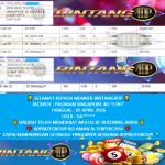 BINTANG4DP JACKPOT TOGEL PASARAN SINGAPORE 4D “5391” Rp12.000.000,- LUNAS