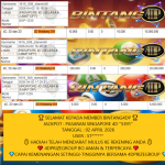 BINTANG4DP JACKPOT TOGEL PASARAN SINGAPORE 4D “5391” Rp35.000.000,- LUNAS