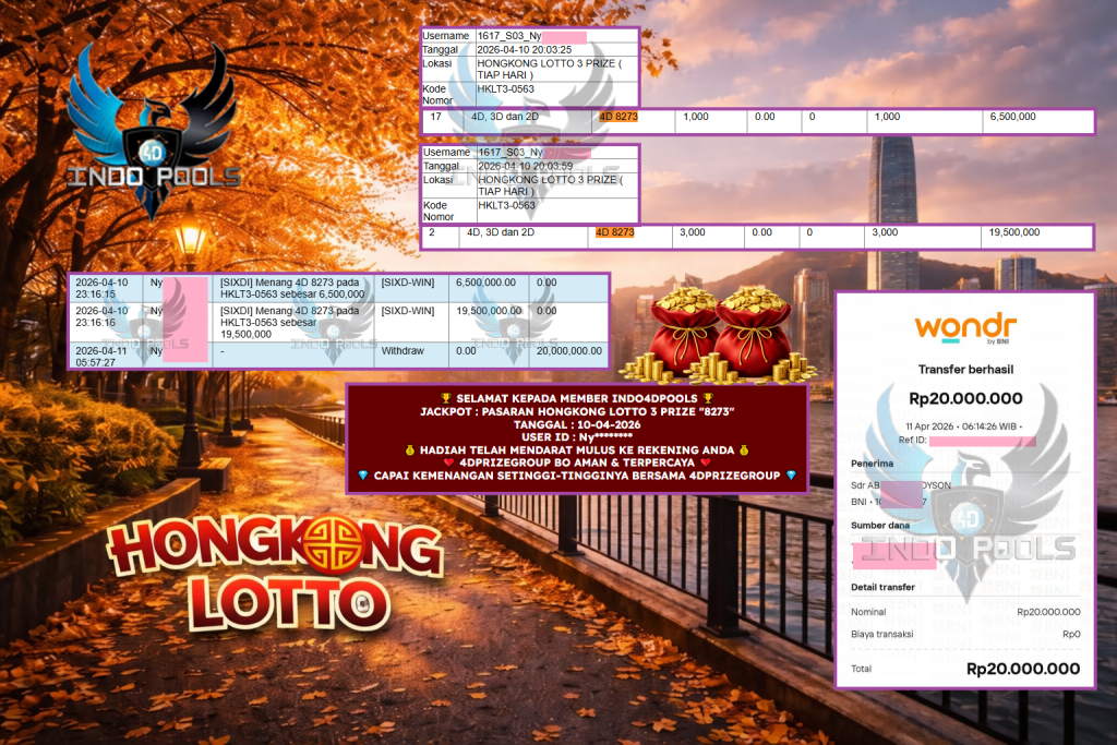INDO4DPOOLS JACKPOT PASARAN HONGKONG LOTTO 3 PRIZE “8273” ‎‎‏‏‎ ‎‏‏‎ ‎‏‏‎ ‎‎‏‏‎ ‎‏‏‎ ‎‏‏‎‎‎‏‏‎ ‎‏‏‎ ‎‏‏‎ ‎‎‏‏‎ ‎‏‏‎ ‎‏‏‎‎‎‏‏‎ ‎‏‏‎ ‎‏‏‎ ‎‎‏‏‎ ‎‏‏‎ ‎‏‏‎‎‎‏‏‎ ‎‏‏‎ ‎‏‏‎ ‎‎‏‏‎ ‎‏‏‎ ‎‏‏‎Rp 20.000.000,- LUNAS