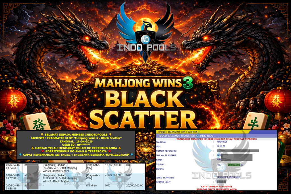 INDO4DPOOLS JACKPOT PRAGMATIC SLOT “Mahjong Wins 3 – Black Scatter” ‎‎‏‏‎ ‎‏‏‎ ‎‏‏‎ ‎‎‏‏‎ ‎‏‏‎ ‎‏‏‎‎‎‏‏‎ ‎‏‏‎ ‎‏‏‎ ‎‎‏‏‎ ‎‏‏‎ ‎‏‏‎‎‎‏‏‎ ‎‏‏‎ ‎‏‏‎ ‎‎‏‏‎ ‎‏‏‎ ‎‏‏‎‎‎‏‏‎ ‎‏‏‎ ‎‏‏‎ ‎‎‏‏‎ ‎‏‏‎ ‎‏‏‎Rp 20.000.000,- LUNAS
