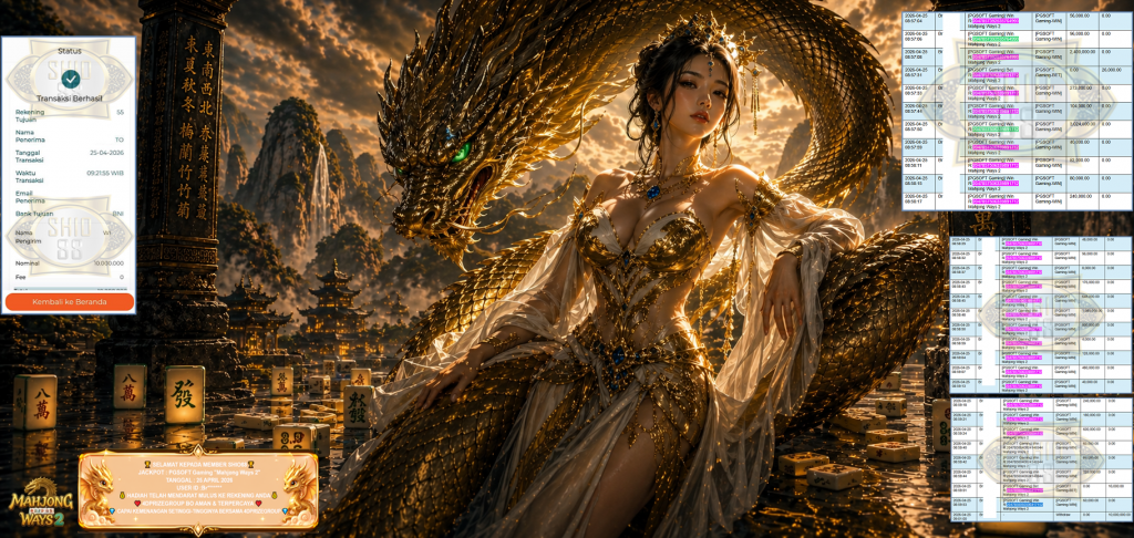 SHIO88 JACKPOT PGSOFT “Mahjong Ways 2 ” Rp10.000.000,- LUNAS