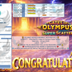 INDO4DPOOLS JACKPOT PRAGMATIC ” Gates of Olympus Super Scatter ” Rp 11,500,000,- LUNAS