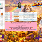 BINTANG4DP JACKPOT PRAGMATIC Gates of Olympus 1000 Dice Rp15.000.000,- LUNAS
