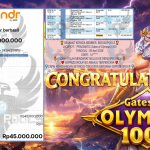 INDO4DPOOLS JACKPOT PRAGMATIC ” Gates of Olympus 1000 ” Rp 45,000,000,- LUNAS